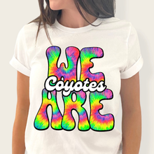 Load image into Gallery viewer, We Are Rainbow Tie Dye Mascot DROPDOWN TRANSFER
