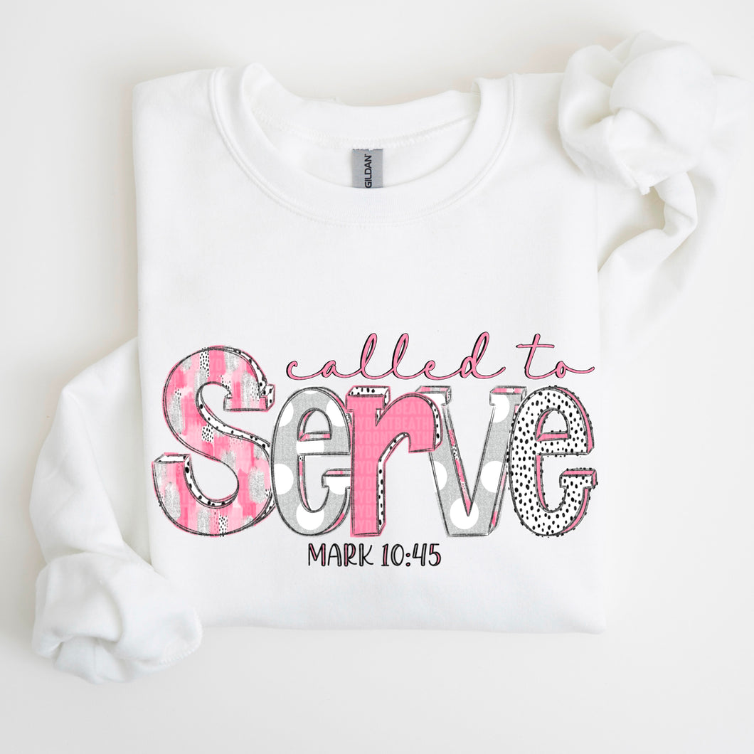 Called To Serve Pink And GrayTRANSFER SDD