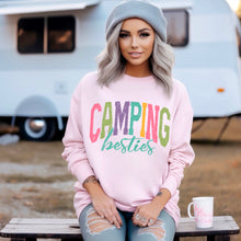 Load image into Gallery viewer, Camping Vibes/Queen/Besties Distressed And Arched Title DROPDOWN TRANSFER SDD APR 26
