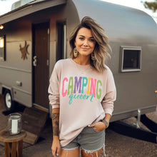Load image into Gallery viewer, Camping Vibes/Queen/Besties Distressed And Arched Title DROPDOWN TRANSFER SDD APR 26

