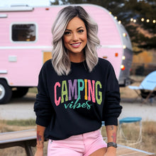 Load image into Gallery viewer, Camping Vibes/Queen/Besties Distressed And Arched Title DROPDOWN TRANSFER SDD APR 26
