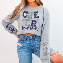 Load image into Gallery viewer, Cheer Mama Star Sleeves COLOR DROPDOWN TRANSFER
