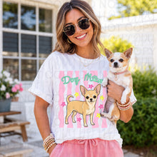 Load image into Gallery viewer, Dog Mom Wavy Pink Stripes Breed DROPDOWN TRANSFER UAC 26
