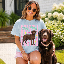 Load image into Gallery viewer, Dog Mom Wavy Pink Stripes Breed DROPDOWN TRANSFER UAC 26
