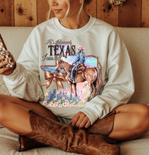 Load image into Gallery viewer, He's Choosin' Texas I Can Tell Brown Bow Rope State Outline TRANSFER AGCM MAR 26
