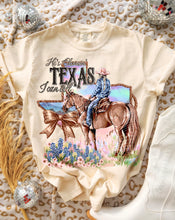 Load image into Gallery viewer, He's Choosin' Texas I Can Tell Brown Bow Rope State Outline TRANSFER AGCM MAR 26
