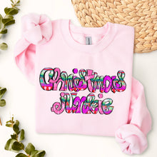 Load image into Gallery viewer, Christmas Junkie Multi Color With Pink  TRANSFER SDD
