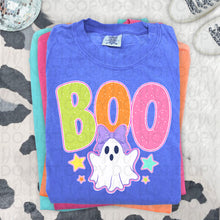 Load image into Gallery viewer, Spotted Boo And Ghost Purple Bow TRANSFER UAC JULY 26
