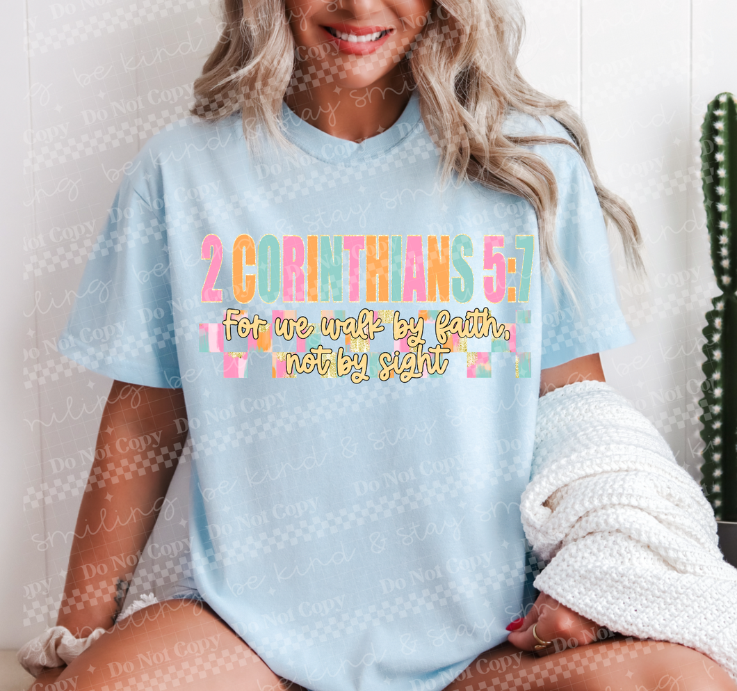 Bible Verse Checkers Spring Colors DROPDOWN TRANSFER CML MAR