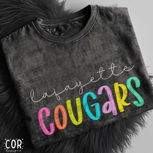 Load image into Gallery viewer, Neon Bright Line Cougars DROPDOWN TRANSFER COR

