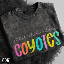 Load image into Gallery viewer, Neon Bright Line Coyotes DROPDOWN TRANSFER COR
