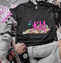 Load image into Gallery viewer, Preppy Bright Leopard States (all 50 states available) TRANSFER CAP APR
