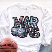 Load image into Gallery viewer, Rhinestone Basketball Mascots DROPDOWN TRANSFER CSD
