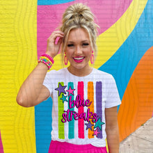 Load image into Gallery viewer, Rainbow Stripes Stars School Mascots DROPDOWN TRANSFER CAP MAY 26
