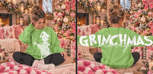 Load image into Gallery viewer, Oversized Green Guy &amp; Christmas Friends Shoulder &amp; Front DROPDOWN DTF TRANSFER KAI OCT 26
