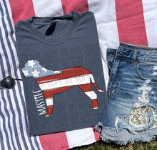 Load image into Gallery viewer, Patriotic Dog Designs White Text SWD MAY DROPDOWN TRANSFER
