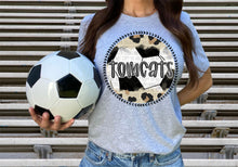 Load image into Gallery viewer, Leopard Soccer Background Mascot Dropdown TRANSFER CAP FEB
