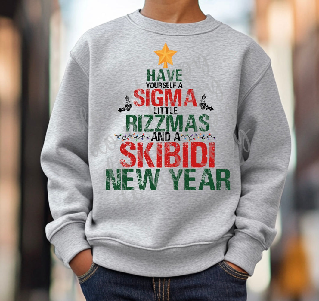 Have Yourself A Sigma Little Rizzmas And A Skibidi New Year TRANSFER PARJO DEC 24