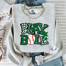 Load image into Gallery viewer, So Sporty Play Ball Baseball DROPDOWN TRANSFER BIA
