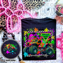 Load image into Gallery viewer, Monster J Neon Truck DROPDOWN With Pocket TRANSFER SWEET STAR FEB 26
