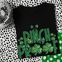 Load image into Gallery viewer, Pinch Proof Glitter Faux Embroidery Shamrocks TRANSFER DWS JAN 26
