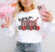 Load image into Gallery viewer, XOXO Red Black Checkered Names DROPDOWN TRANSFER CAP JAN
