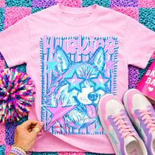Load image into Gallery viewer, Pink Bright Framed Star Eyes Mascots DROPDOWN TRANSFER AGCM APR 26
