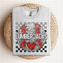 Load image into Gallery viewer, Baseball Mascots Faux Embroidery Checkered Sequin DROP DOWN TRANSFER ECHT 24
