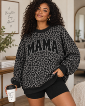 Load image into Gallery viewer, Custom Leopard Mock Neck Sweatshirt
