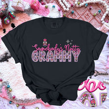 Load image into Gallery viewer, Somebody’s Nutty Title Faux Embroidery Nutcracker  TRANSFER HMWK
