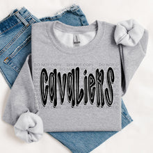Load image into Gallery viewer, Retro Doodle Mascot BW Dropdown TRANSFER SWD TEMP
