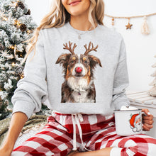 Load image into Gallery viewer, Christmas Red Nose Antler Dogs Dropdown TRANSFER
