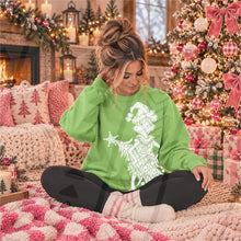 Load image into Gallery viewer, Oversized Green Guy &amp; Christmas Friends Shoulder &amp; Front DROPDOWN DTF TRANSFER KAI OCT 26
