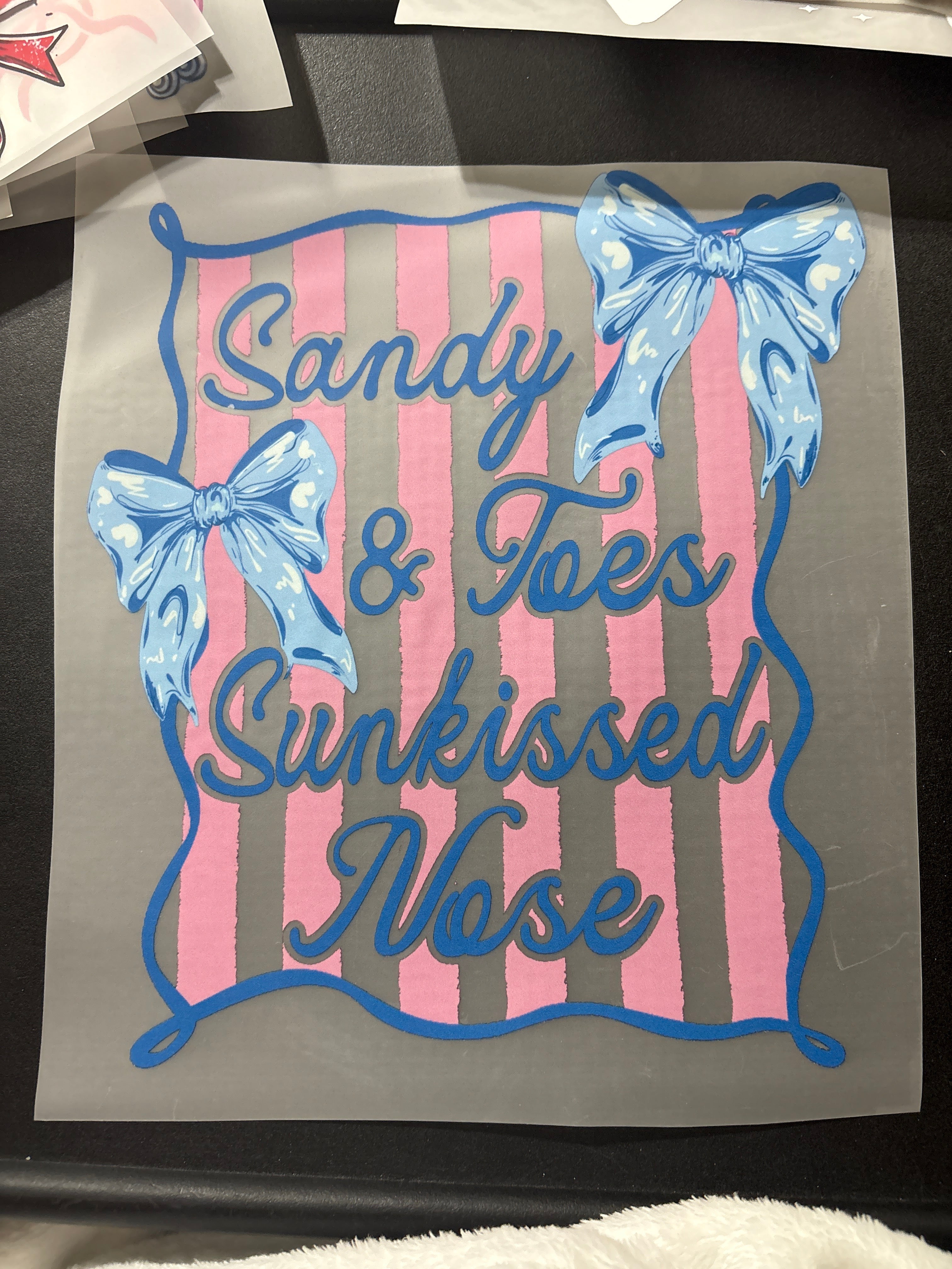 Sandy Toes Stripes RTS DTF TRANSFER – Sassy Sublimation & Screen Prints