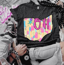 Load image into Gallery viewer, Preppy Bright Brushstroke States (all 50 states available) TRANSFER CAP APR
