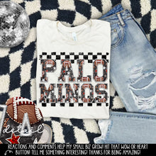 Load image into Gallery viewer, Football Faux Embroidery Checkered Mascots DROPDOWN TRANSFER CAP 24
