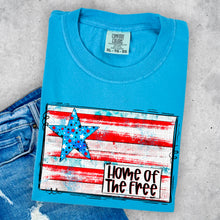 Load image into Gallery viewer, Home Of The Free Flag Star TRANSFER
