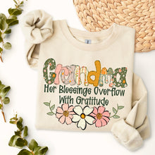 Load image into Gallery viewer, Her Blessings Overflow With Gratitude Names DROPDOWN TRANSFER SDD JAN
