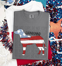 Load image into Gallery viewer, Patriotic Dog Designs Black Text SWD MAY DROPDOWN TRANSFER
