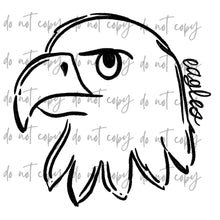 Load image into Gallery viewer, Doodle Single Color Mascots Dropdown TRANSFER
