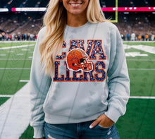 Load image into Gallery viewer, Football Team Helmet Faux Embroidery DROPDOWN TRANSFER TGG
