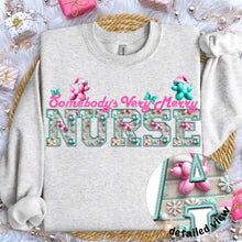 Load image into Gallery viewer, Somebody’s Very Merry Title Faux Embroidery (DROPDOWN) TRANSFER
