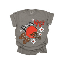 Load image into Gallery viewer, Bow + Flower Football Team DROPDOWN TRANSFER MWG JUNE 25
