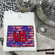 Load image into Gallery viewer, RWB Glitter States (all 50 states available) TRANSFER CAP APR
