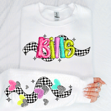 Load image into Gallery viewer, Bright Checkered Mascot With Sleeve Option DTF TRANSFER CSD
