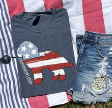 Load image into Gallery viewer, Patriotic Dog Designs White Text SWD MAY DROPDOWN TRANSFER
