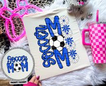 Load image into Gallery viewer, Floral Soccer Mom With Pocket DROPDOWN TRANSFER CAP APR
