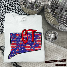 Load image into Gallery viewer, RWB Glitter States (all 50 states available) TRANSFER CAP APR
