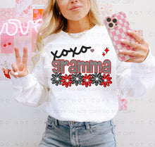 Load image into Gallery viewer, XOXO Red Black Checkered Names DROPDOWN TRANSFER CAP JAN
