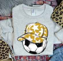 Load image into Gallery viewer, Play Ball Soccer Happy Face Hat DROPDOWN TRANSFER BIA
